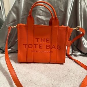 Marc Jacobs Bold Orange Mini Tote Bag